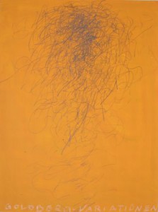 "Goldberg-Variationen", Acryl, Bleistift auf Papier, 30cmX40cm, 2008