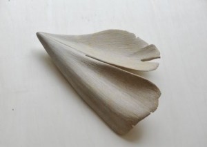 Skulptur "Ginkgo", Steatit, 38cmX30cmX8cm, 2010