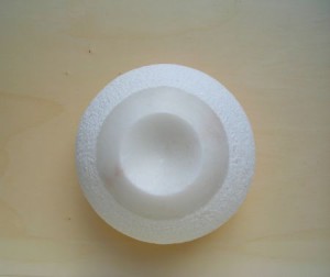 Skulptur "Anfang", weißer Alabaster, 2015